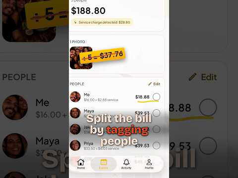 Pay only for your salad with this clever bill splitter #lifehacks #restaurant #apps
