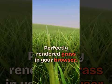 Perfectly rendered grass in your browser #vibecoding #ai #webdev #grass