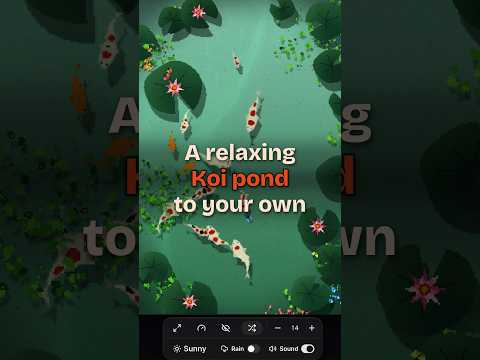 A relaxing Koi pond to your own