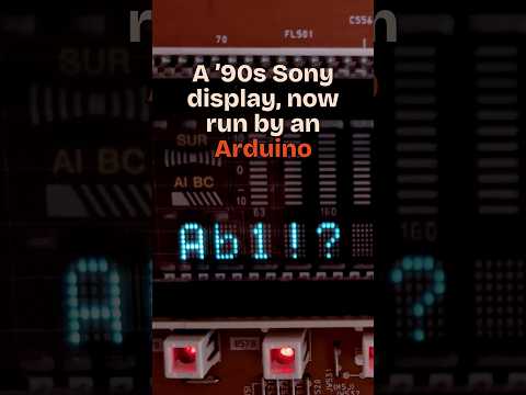 A ’90s Sony display, now run by an Arduino