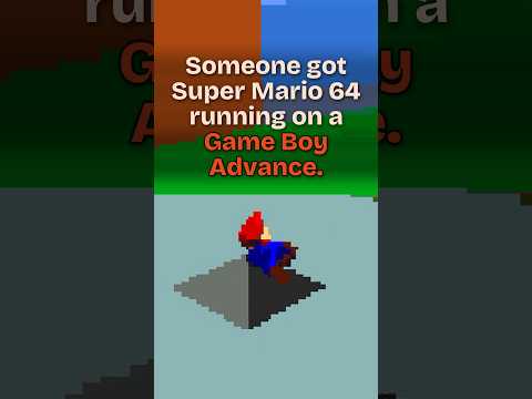 Someone got Super Mario 64 running on a Game Boy Advance 🎮 #supermario64 #gba #demake