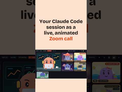 Your Claude Code session as a live, animated Zoom call